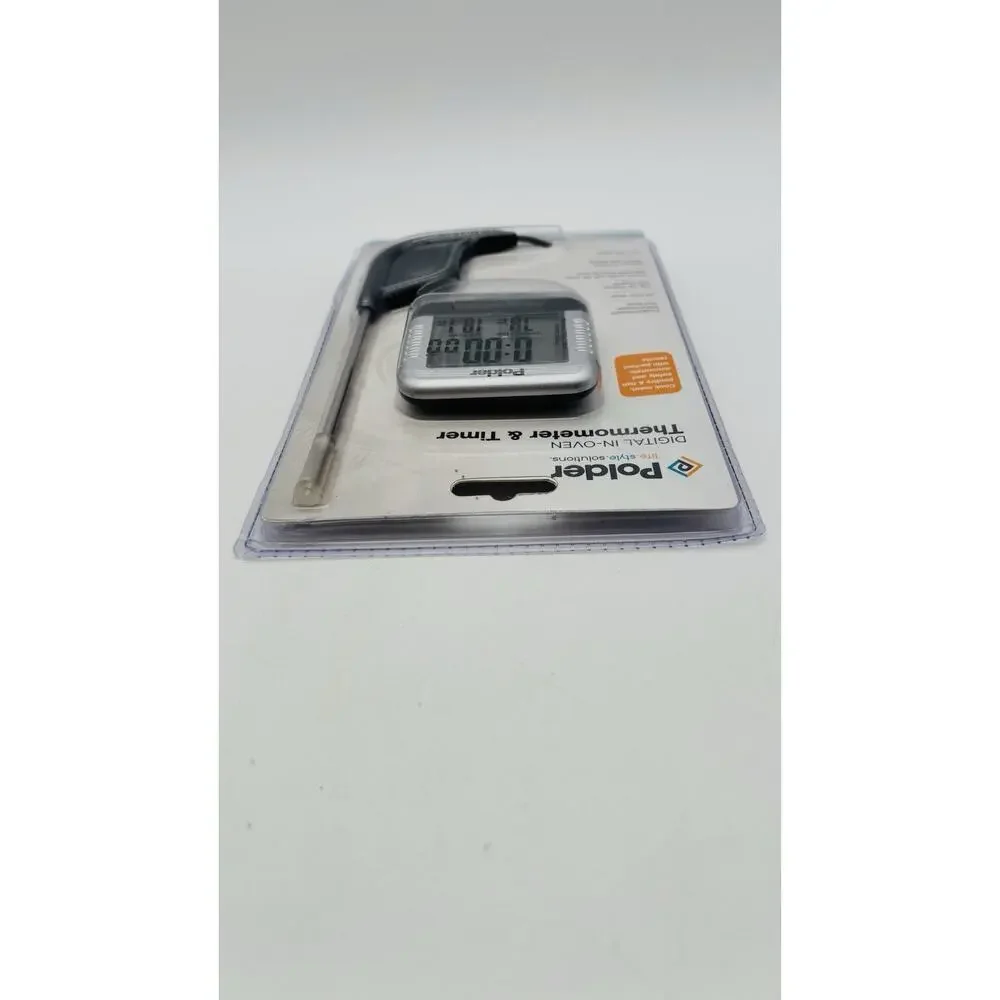 New Polder Digital In-Oven Thermometer & Timer THM-362-86 New Sealed